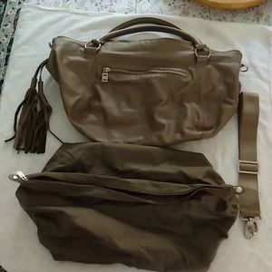 Charles Jourdan large taupe purse